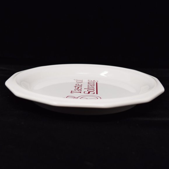 Pfaltzgraff USA Taste of Solvang Souvenir Plate Tasting Dish Vintage 90s Travel - Picture 8 of 13